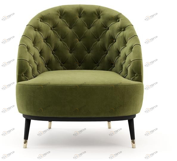 Laskasas Кресло из мягкой ткани с подлокотниками  Lk4430 