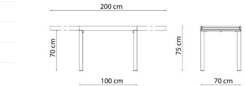 Vermobil Выдвижной прямоугольный садовый стол из металла Sofy Sf2001 - sf2801 - Вид №11
