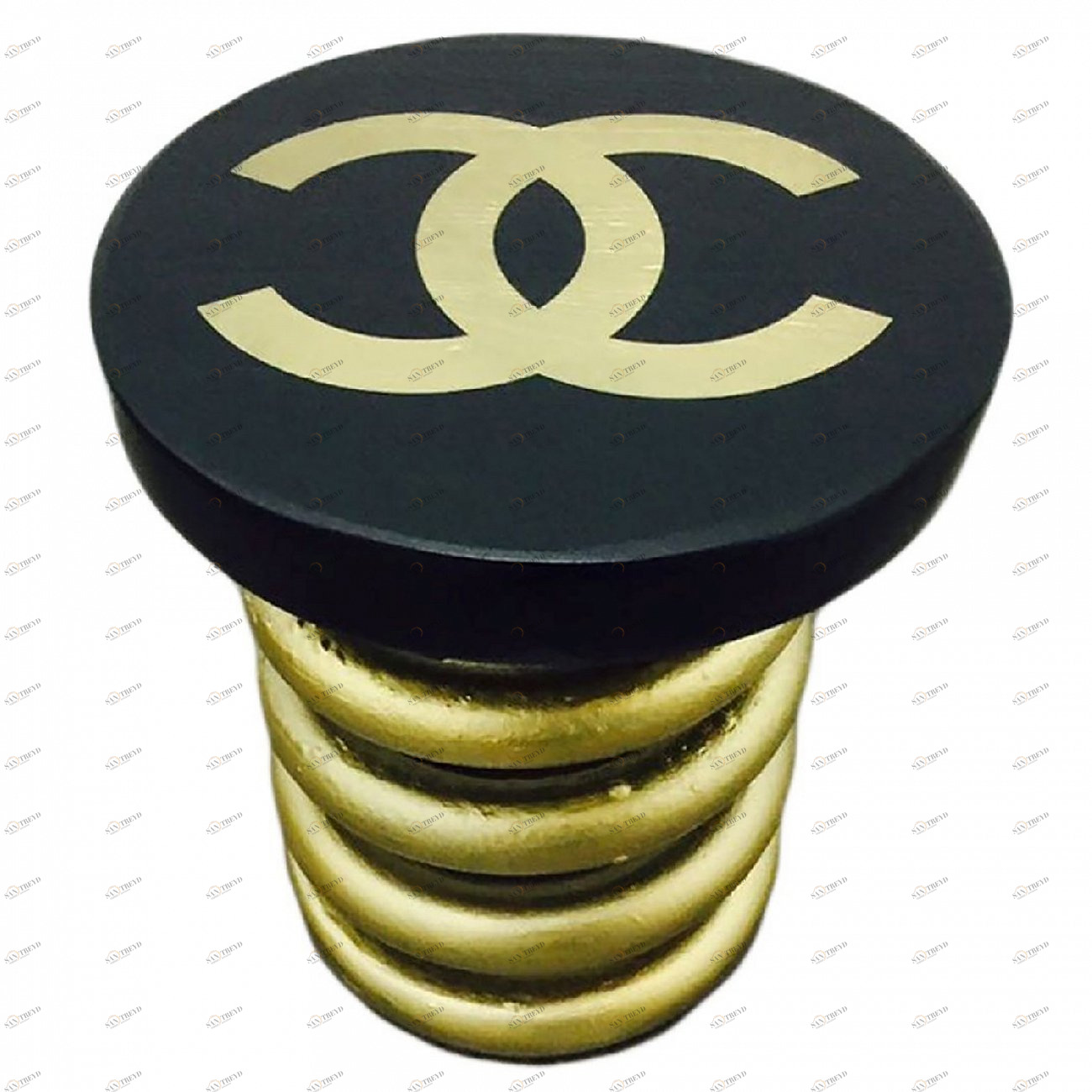 Стул Пружина Chanel black малый STARBARREL ДИЗАЙНЕРСКИЕ, ПРУЖИНА 036564 Черный 