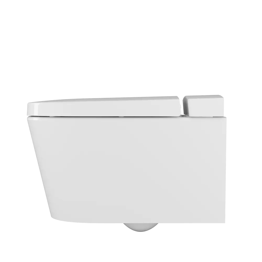 Унитаз подвесной безободковый VitrA Nest с биде горизонтальный выпуск 82634382 STLM-2075198 - Вид №1