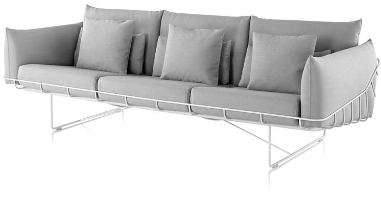 Herman Miller 3-х местный тканевый диван Wireframe sun-id-1365734 - Вид №1