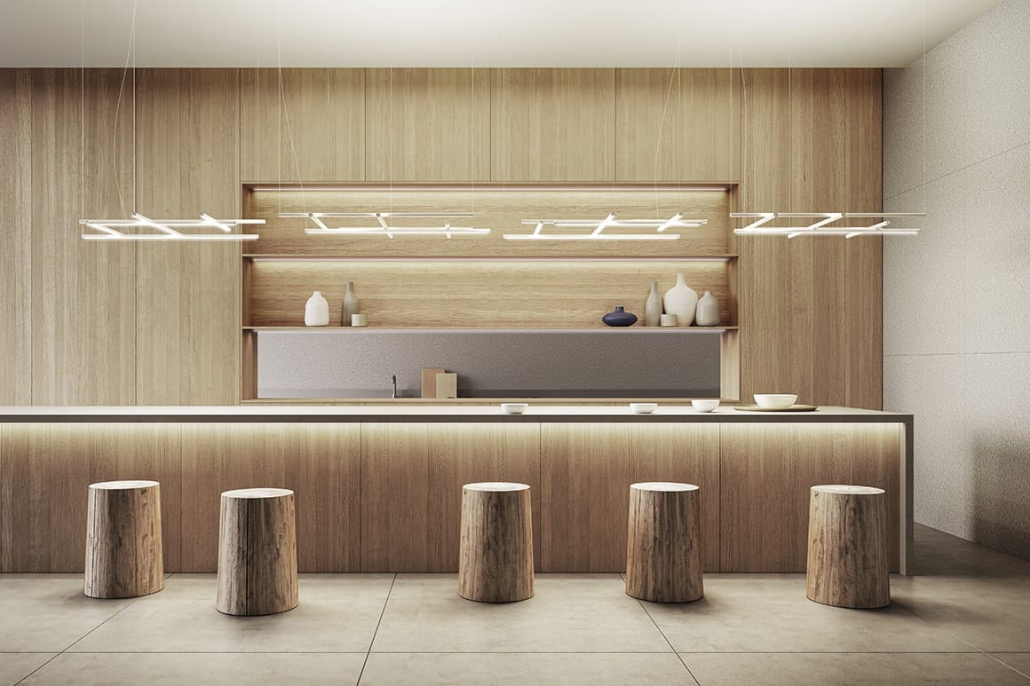 Алюминиевый светодиодный подвесной светильник Panzeri Hilow ARCH-00145728 - Вид №2