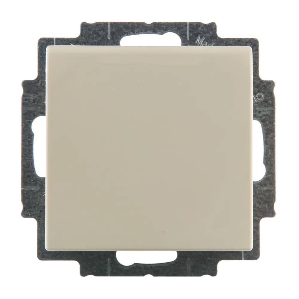 Розетка встраиваемая ABB Basic 55 с заземлением с крышкой цвет бежевый 13596157 STLM-2086526