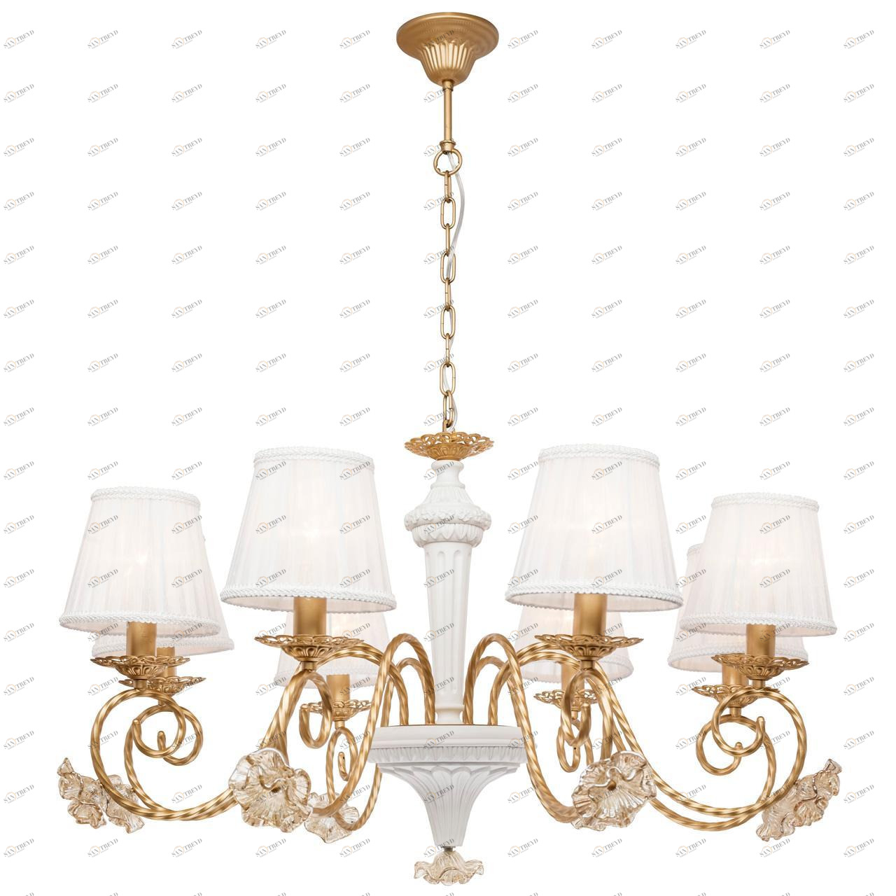 Подвесная люстра Silver Light Benedict 736.53.8 SILVER LIGHT ДИЗАЙНЕРСКИЕ, BENEDICT 186686 Белый 