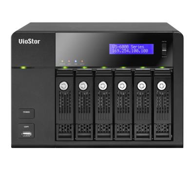 VS-6012 Pro Smb сервер ip-видеонаблюдения с 12 каналами для записи и vga-портом для подключения монитора. intel atom d525 1,8 ггц QNAP Santreyd  - Вид №1