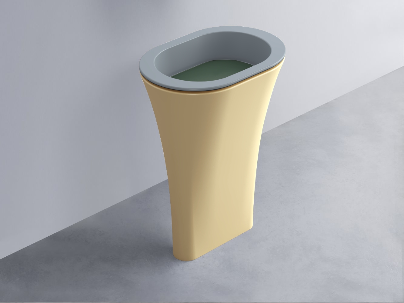 AMLA65-BR+AMPILO-MU+AMCOLO-CN Раковина Amedeo Ovale отдельностоящая cielo Enjoy + Amedeo Ceramica Cielo