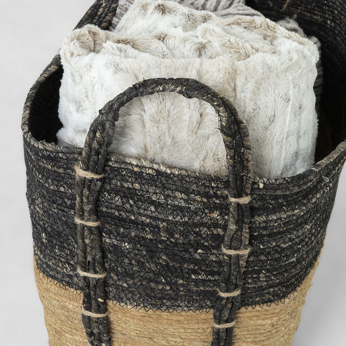 064575 Набор Kuomi из 3-х корзин темно-серый и коричневый La Forma Kysna 