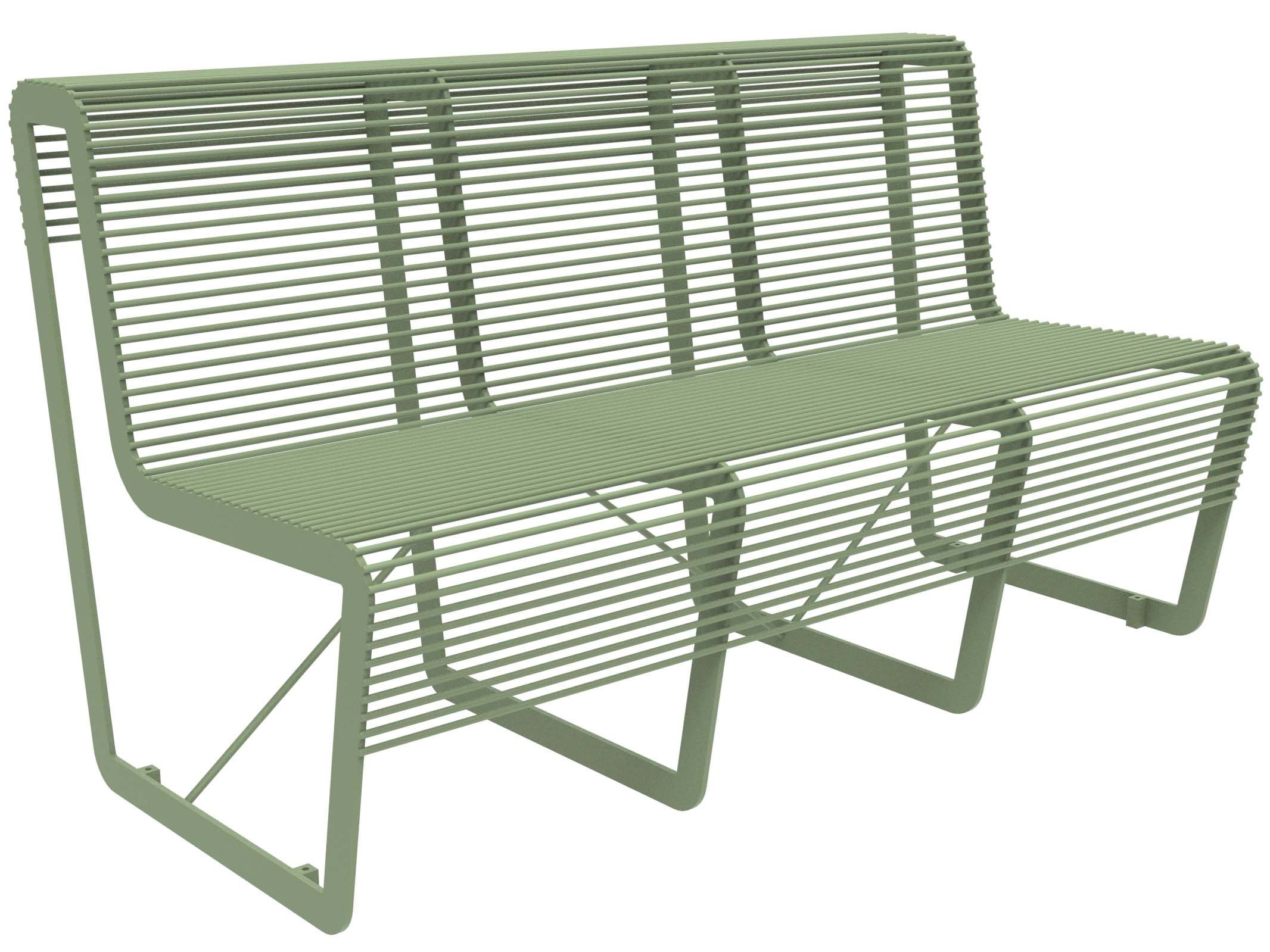 Оцинкованная стальная скамья со спинкой Lazzari Light ARCH-00099033 - Вид №32