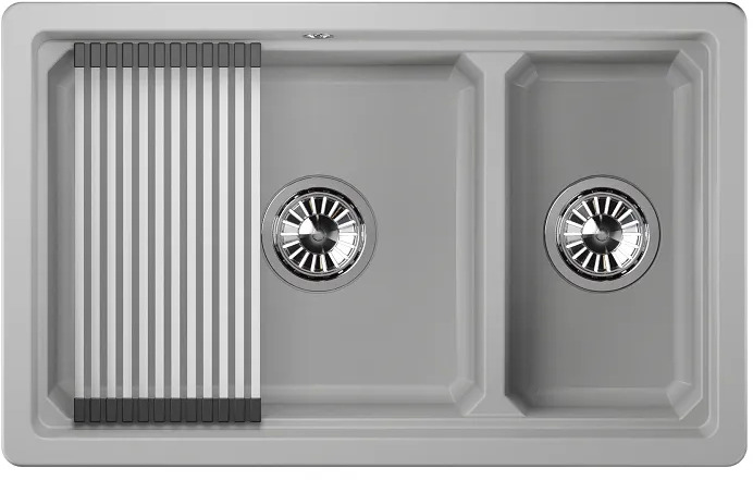 KS-7304U, АРКТИК (БЕЛЫЙ), кухонная мойка, кварц