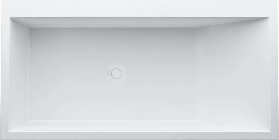 H2243360006161 Ванна со скрытым переливом, левосторонняя, с местом для смесителя, с L-образными правыми панелями, solid surface LAUFEN PRO - Вид №1