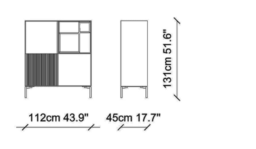 Деревянный шкаф с распашными дверцами NDESIGN пекан ARCH-00109558 - Вид №2