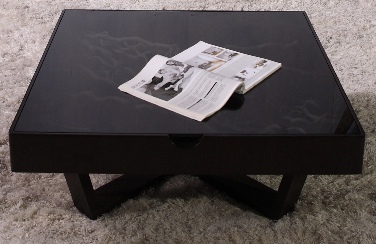 Журнальный столик квадратный коричневый 65 см Lago Maggiore PUSHA PUSHA 062886 Коричневый  - Вид №2