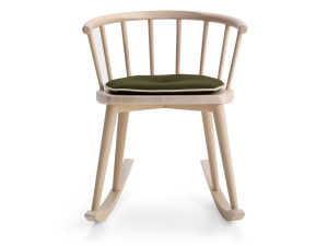 Кресло-качалка из бука с подлокотниками