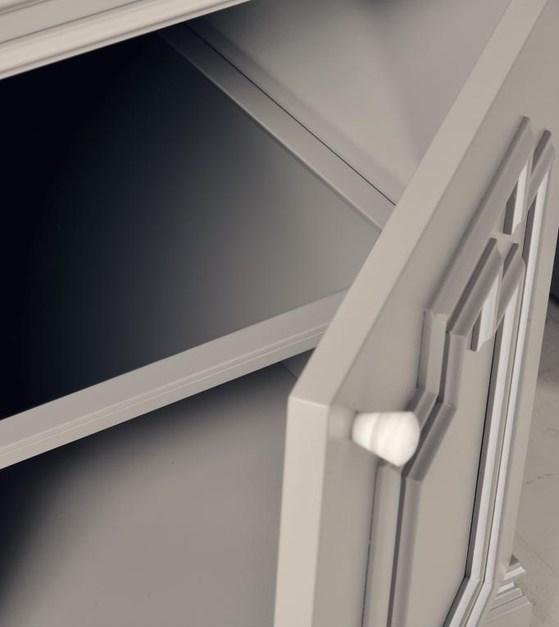 Gentry Home Тумба под умывальник из лакированной древесины одинарная Byron sun-id-1443486 - Вид №2