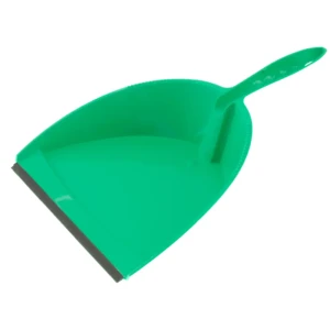 Совок Home Palisad 32.5x20.5 см с резиновой кромкой цвет зеленый