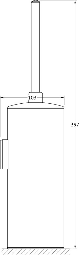 UNI 114 Туалетный ерш с крышкой FBS Universal - Вид №1