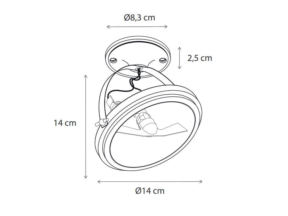 Регулируемый светодиодный потолочный светильник из латуни Authentage Lighting Centonze ARCH-00095445 - Вид №1