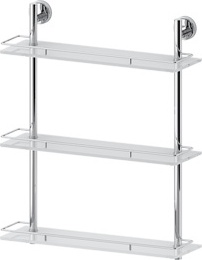 069 Полка с ограничителем 50 см тройная (стекло) ELL FBS Ellea