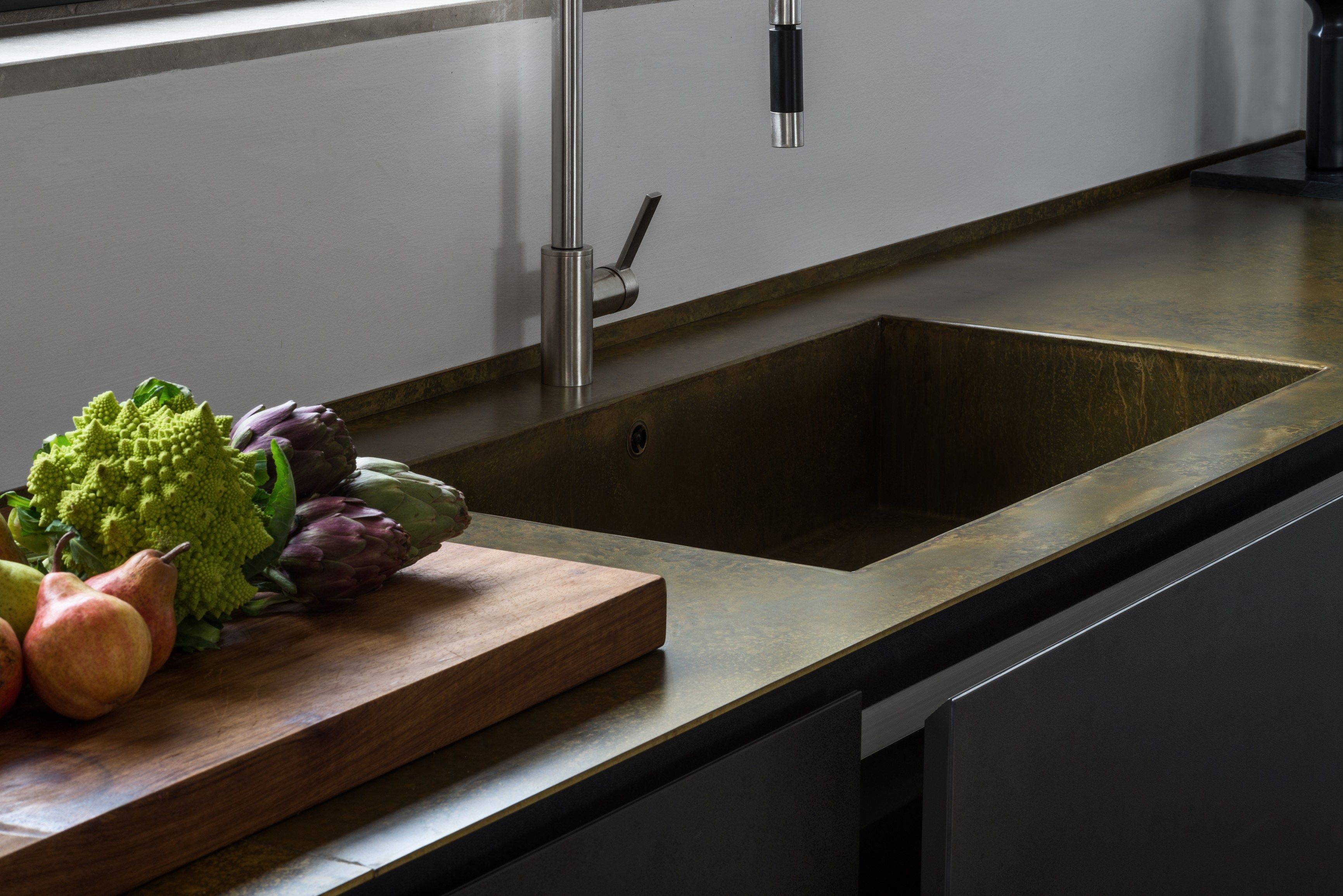 Кухня с островом без ручек на заказ TM Italia Cucine ARCH-00013955 - Вид №2