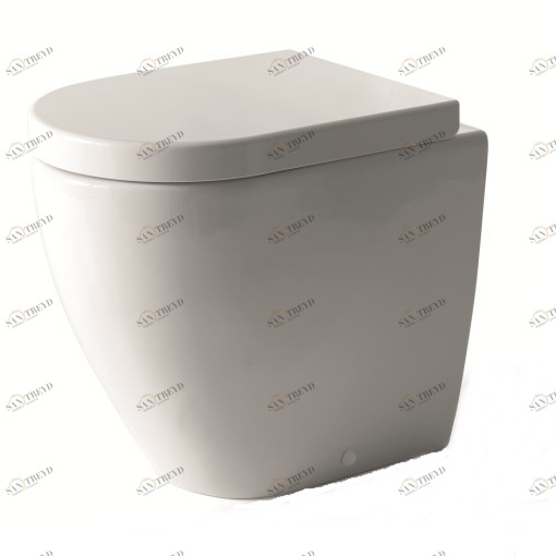 SMVASR Приставной унитаз напольный Белый Ceramica Cielo SMILE Италия