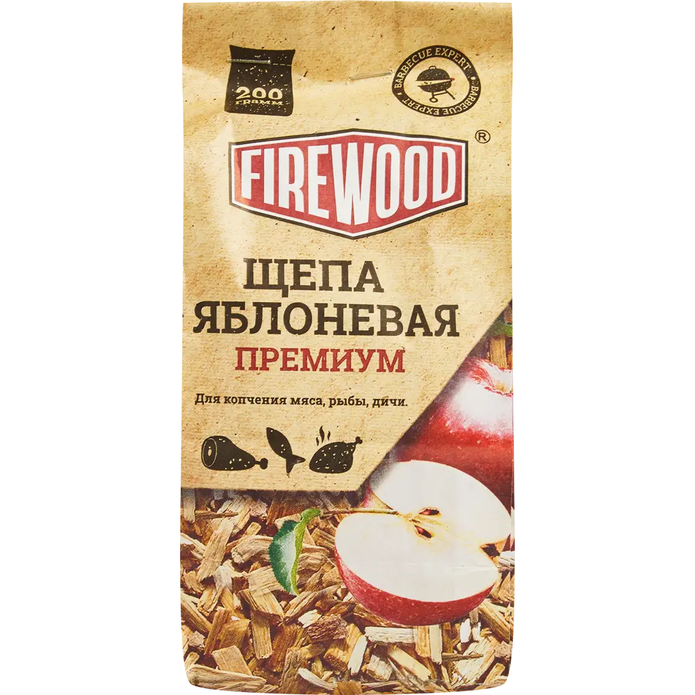Щепа для копчения яблоня Firewood 0.2 кг STLM-2056926