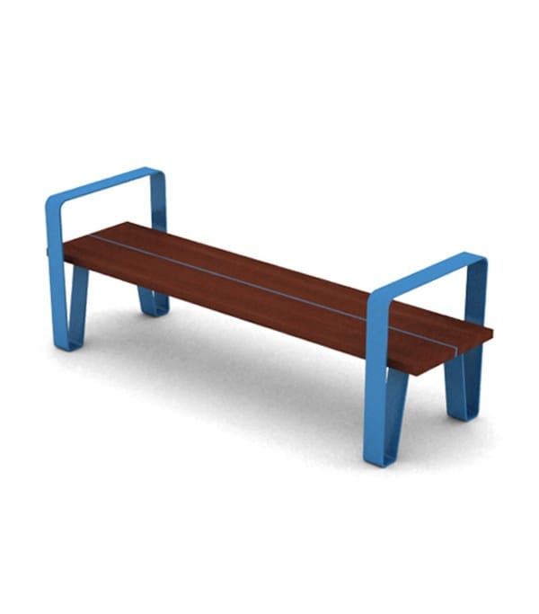 Стальная и деревянная скамья без спинки LAB23 COURT ARCH-00068054 - Вид №8