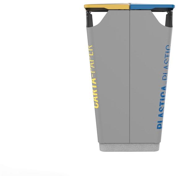 City Design Контейнер для мусора из стали с порошковым покрытием и пепельницей для раздельного сбора мусора sun-id-1353504 - Вид №3