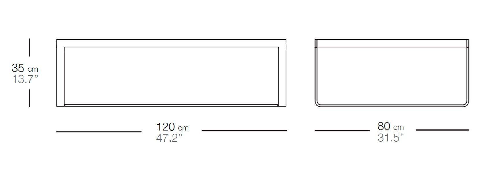 Низкий алюминиевый журнальный столик и iroko Bivaq сидеть ARCH-00049239 - Вид №2