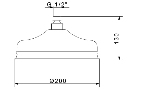 Круглая душевая головка Gaia Mobili Complements ARCH-00039086 - Вид №2