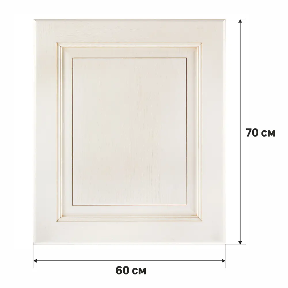 Дверь для шкафа Delinia Нэнси 60x70 см массив ясеня цвет бежевый STLM-2104548 - Вид №1