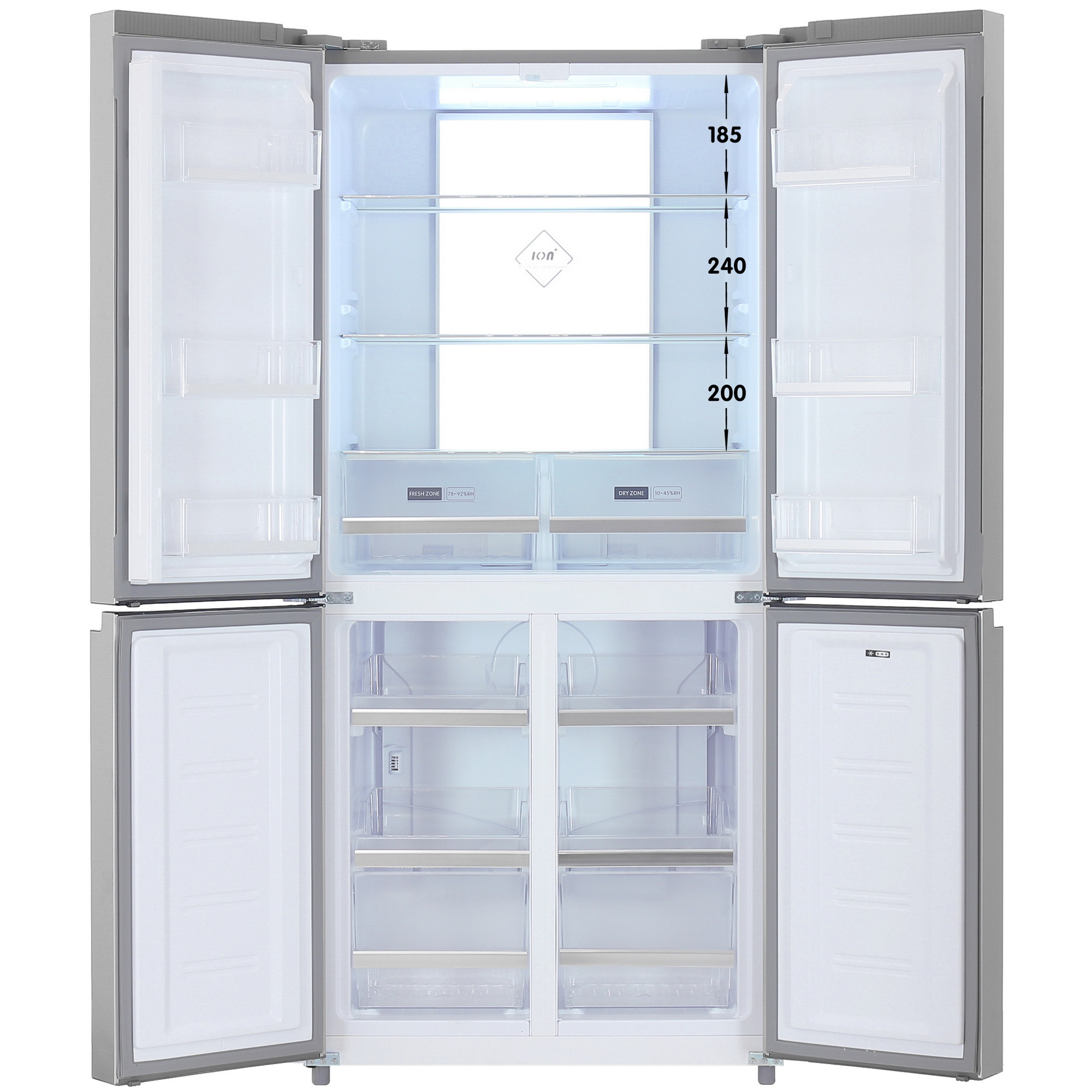 5426529 Холодильник многодверный   DEXP MCr4-43AKA серебристый STDN-0128304 - Вид №1