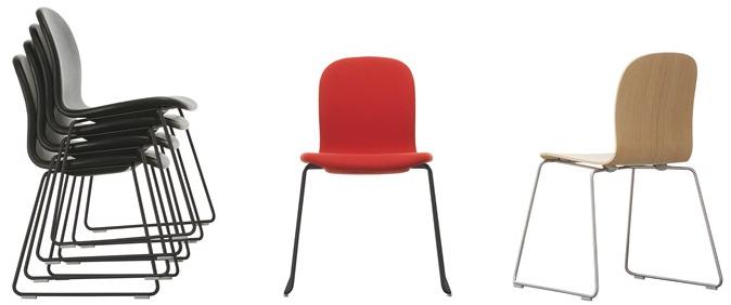 Cappellini Штабелируемый лакированный стул Tate sun-id-1503173 - Вид №1