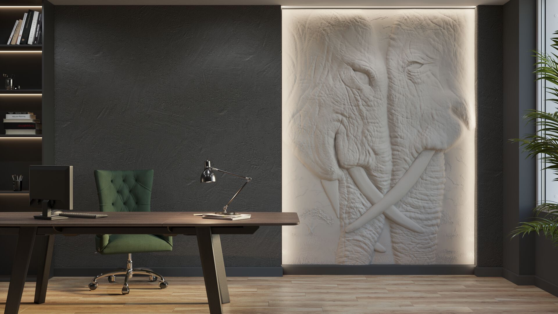 Трехмерная декоративная гипсовая панель WallDeco DILEMMA ARCH-00016538 - Вид №1