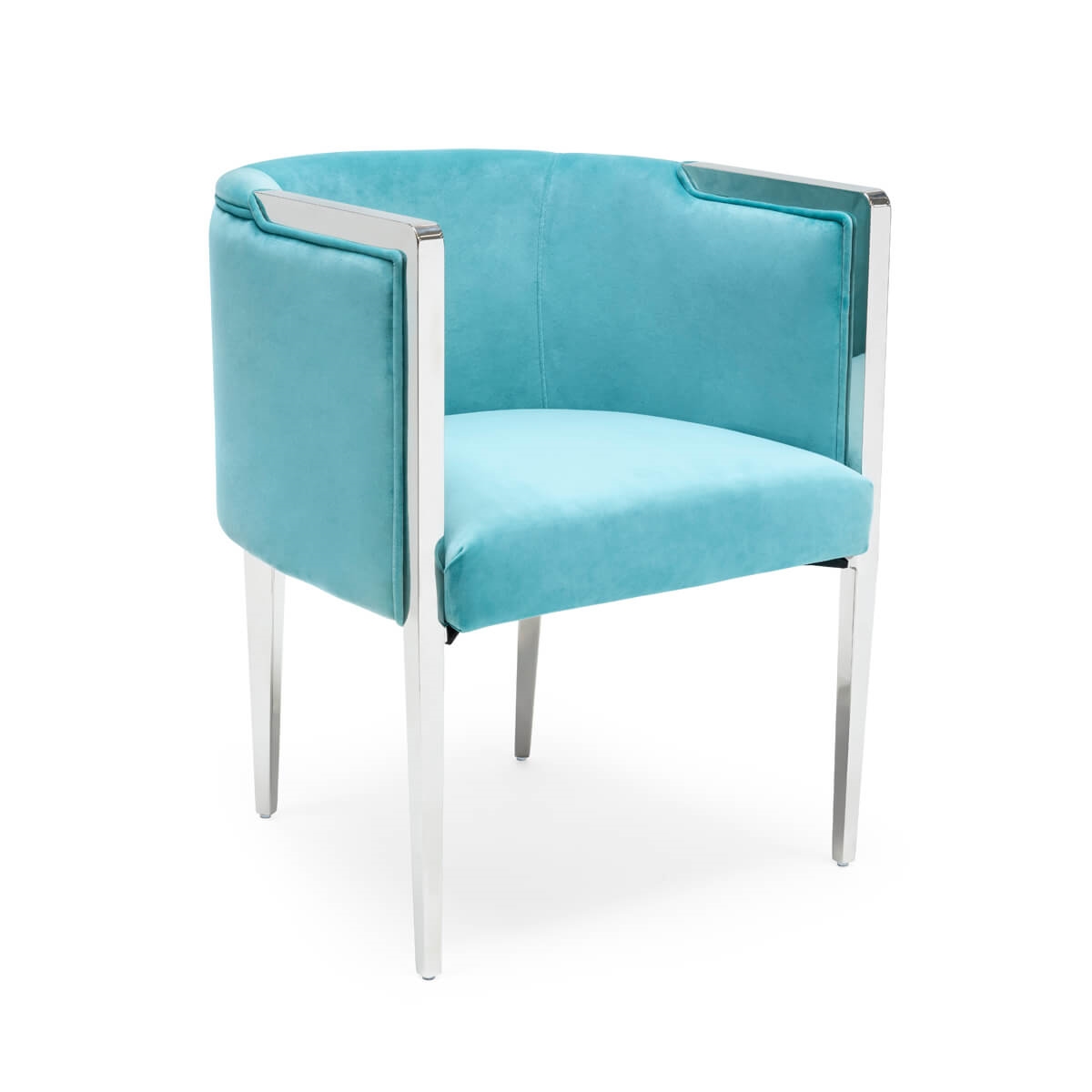 700417-81 ABHIKA СТУЛ GARDA ROUND LT.BLUE  - Вид №3