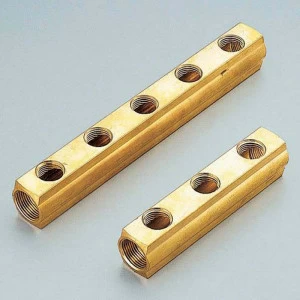 Коллектор ВВ 1" магистральный TIEMME 6 выходов 1/2"В 36мм