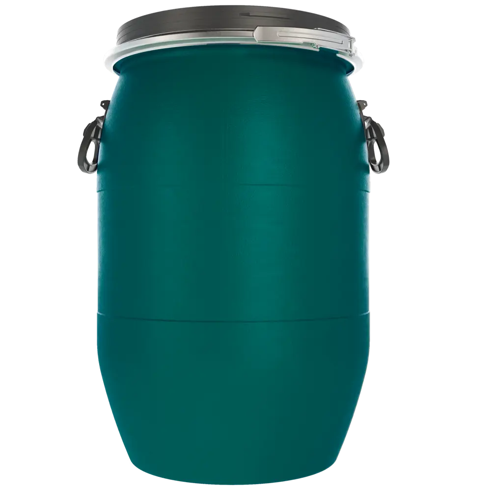 Пластиковая бочка BEGINIA 65 л зеленая с крышкой 89403518 STLM-1577001 - Вид №3