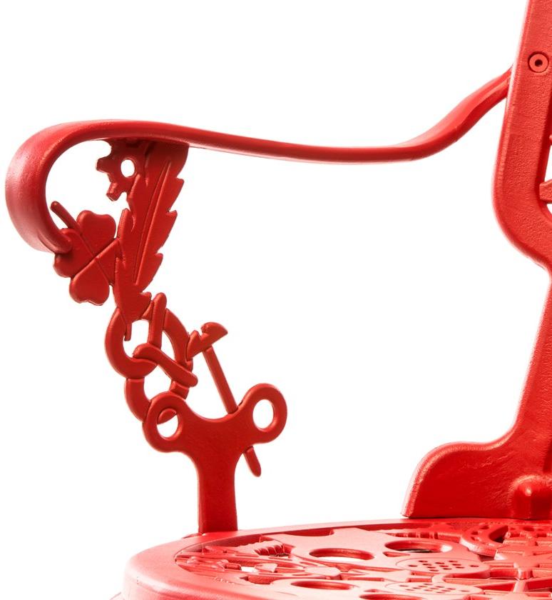 Seletti Садовый стул из алюминия с подлокотниками Industry 18684 - Вид №6