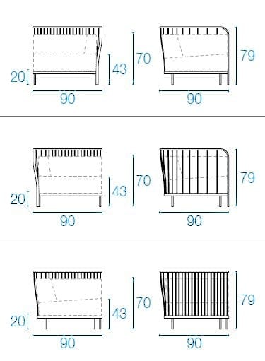 Тканевое мягкое угловое садовое кресло emu Cannolè ARCH-00124032 - Вид №21