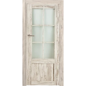 Дверь межкомнатная Рустик остеклённая ПВХ цвет северная сосна 80x200 см
