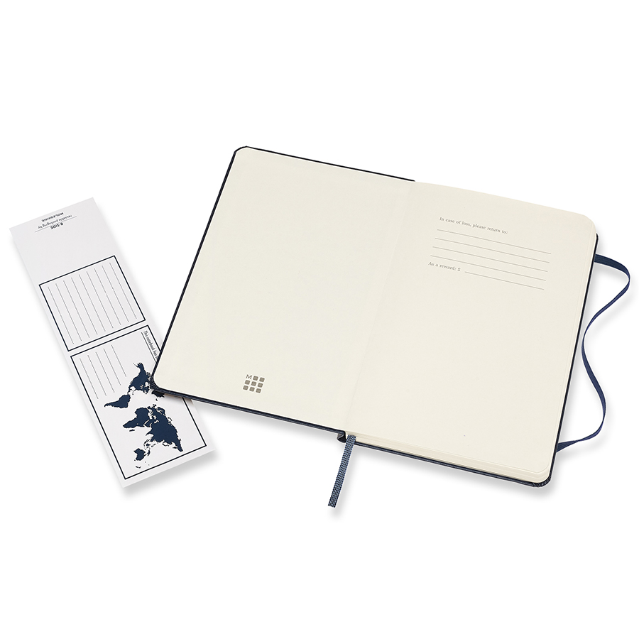 Блокнот Moleskine CLASSIC Medium 115х180мм 208стр. нелинованный твердая обложка синий 1127893 - Вид №2