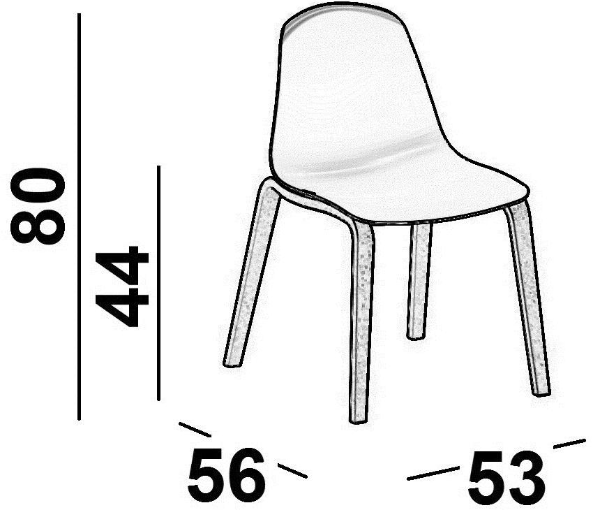 Luxy Стул полипропиленовый Epoca sun-id-1491258 - Вид №3