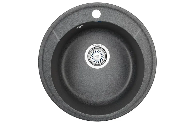 4802, ГРАФИТ, кухонная мойка, СтандАРТ кварц GRANULA Standart 4802-ST16 - Вид №1