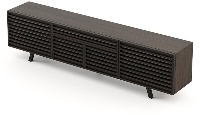 Laskasas Тумба под ТВ из фанерованной древесины с распашными дверцами sun-id-1476572 - Вид №3