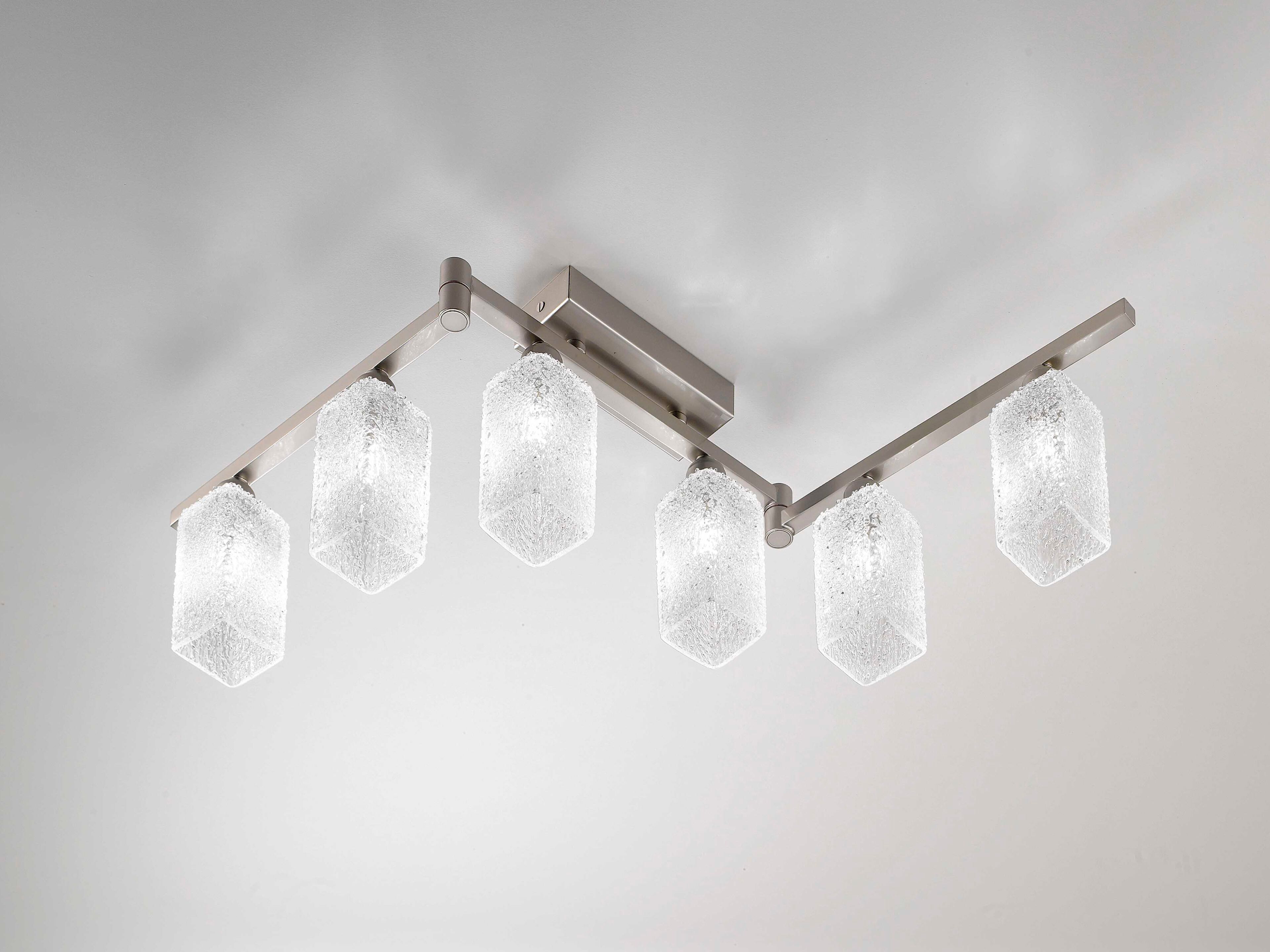 Регулируемая потолочная лампа из латуни и стекла Cremasco Illuminazione 7264/PL6 ARCH-00015081 - Вид №1