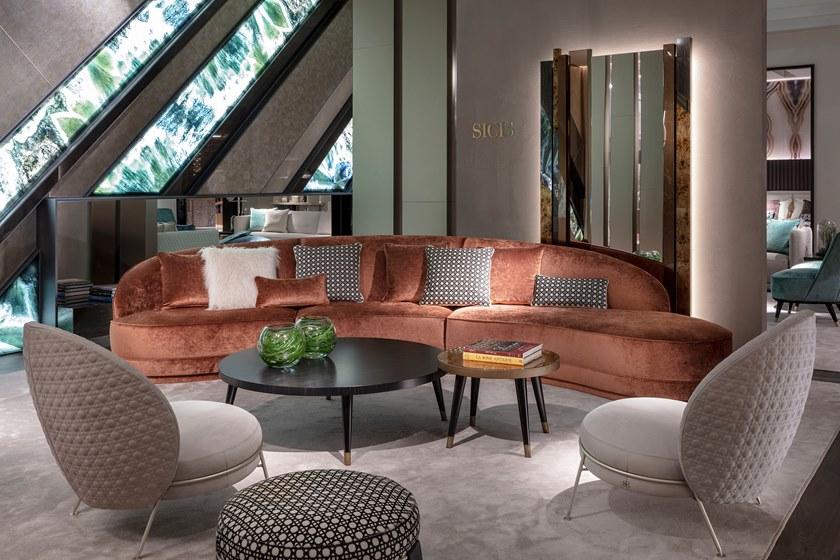 Sicis Круглый сервисный столик из зеркального стекла Peggy sun-id-1358393 - Вид №2