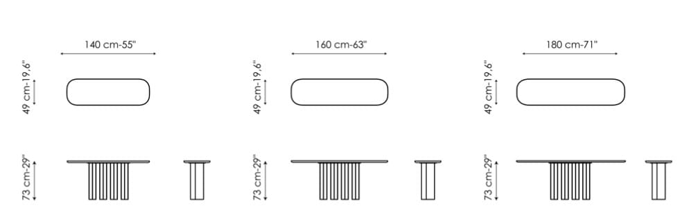 Прямоугольная консоль BONALDO Geometric ARCH-00137715 - Вид №3