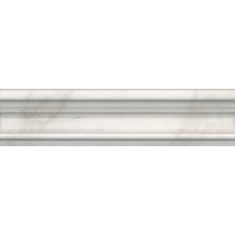 Бордюр настенный Kerama Marazzi Бакет Кремона 20x5 см цвет белый матовый 84407400 STLM-2099656