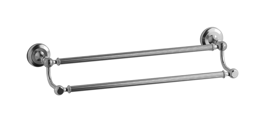 Двойная вешалка для полотенец WE ARE IB hr062ss Brushed Nickel Hermes