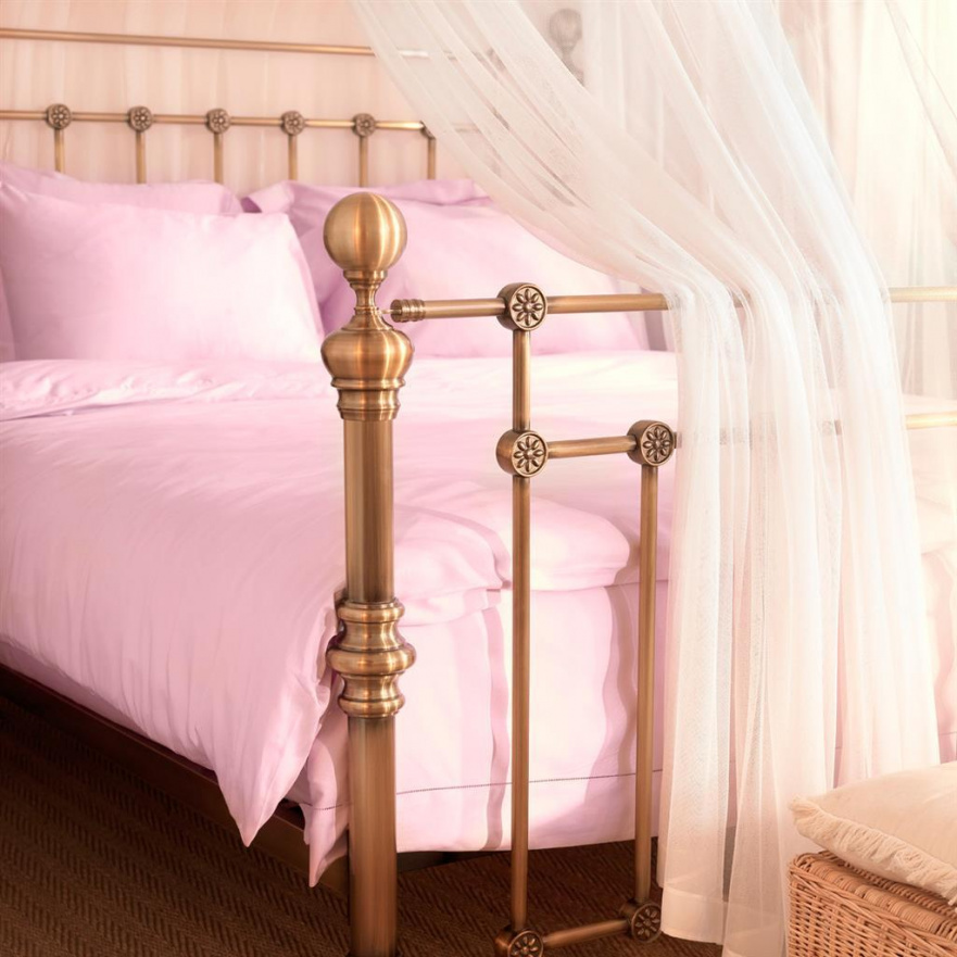 Кованая двуспальная кровать 180х200 золотая Blaine EICHHOLTZ EICHHOLTZ 060461 Золото  - Вид №2