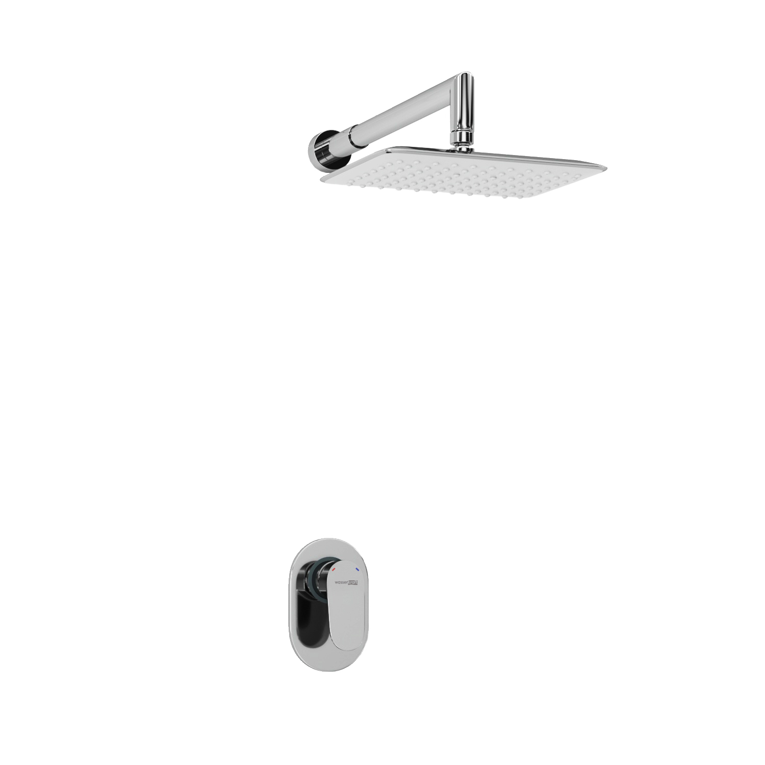 A12031 Встраиваемый комплект для душа с верхней душевой насадкой WasserKRAFT  - Вид №1